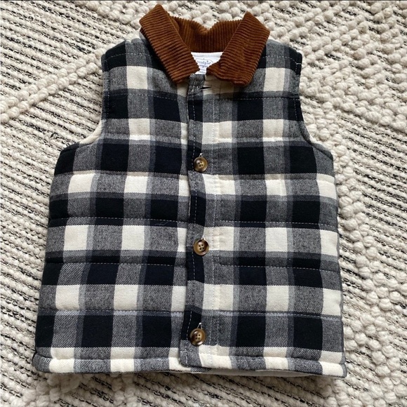 Mud Pie plaid vest - Picture 1 of 8